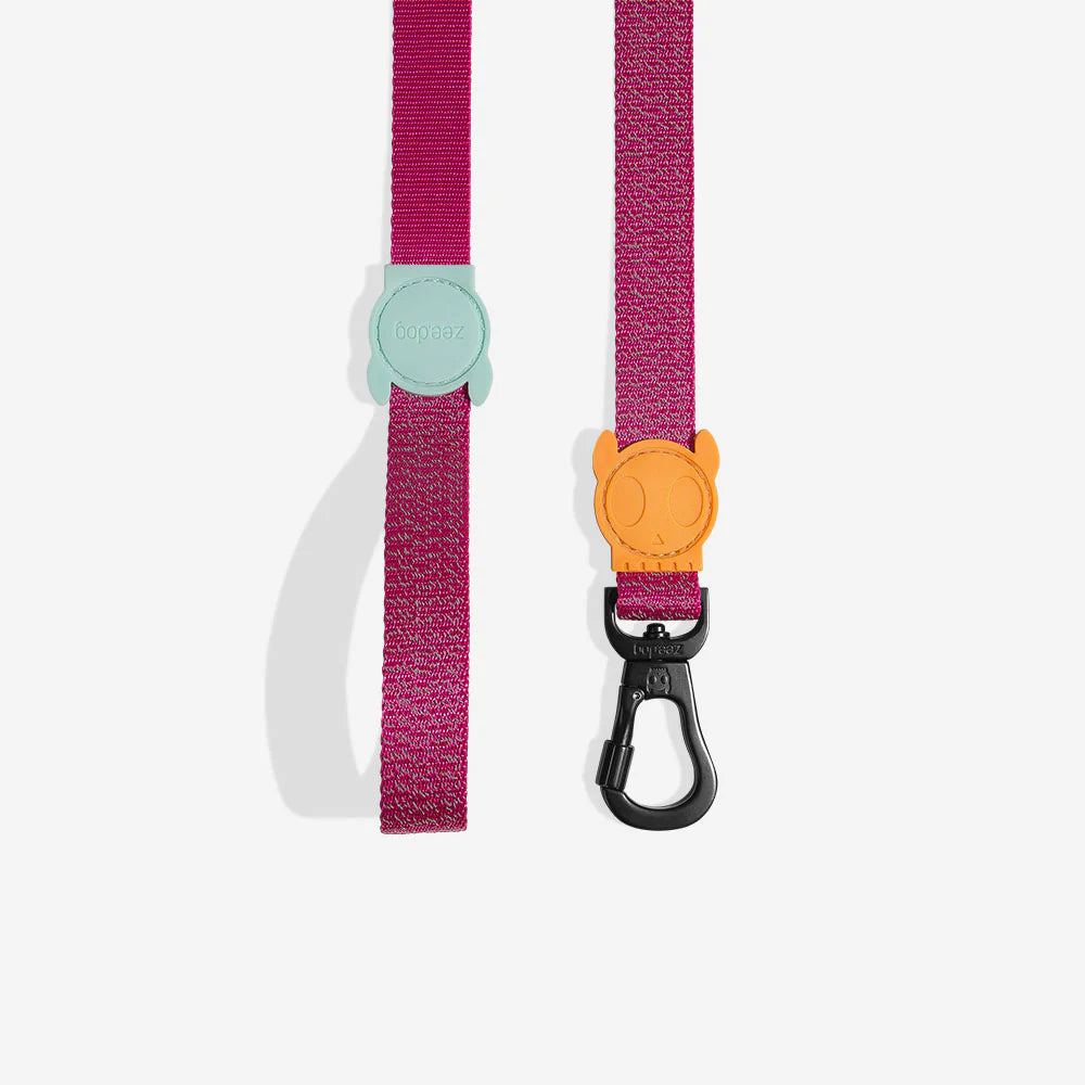 Correa NOX SIDUS reflectiva para perros de ZEEDOG, naranja, azul, rosa, poliéster, suave, vista principal
