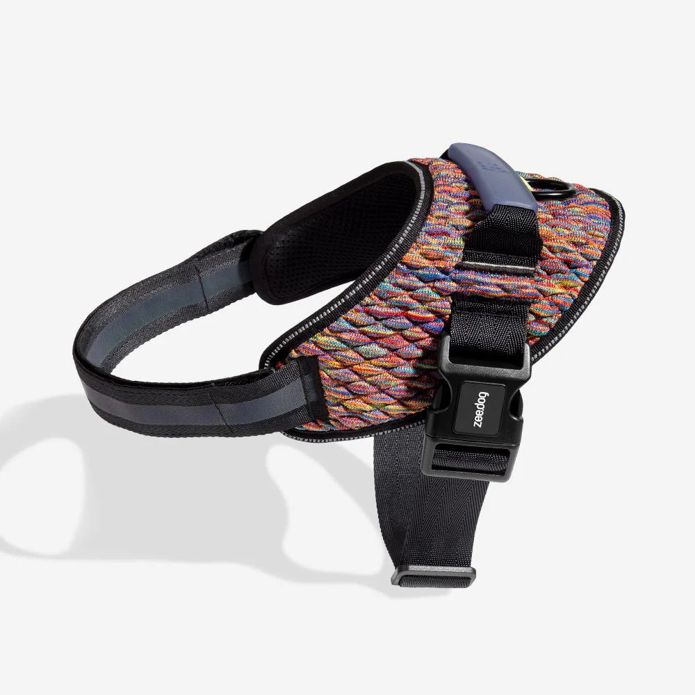 Flyharness VORTEX - Arnés para perros de ZEEDOG, arcoíris, reflectante, acolchado, vista principal