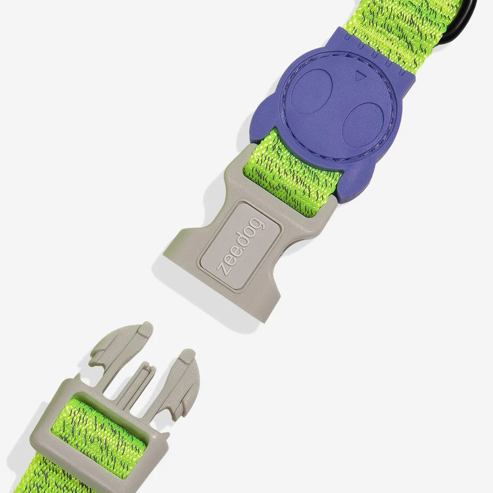H-Harness NOX LUMEN - Arnés en H reflectivo para perros de ZEEDOG, verde, morado, poliéster, suave, vista principal