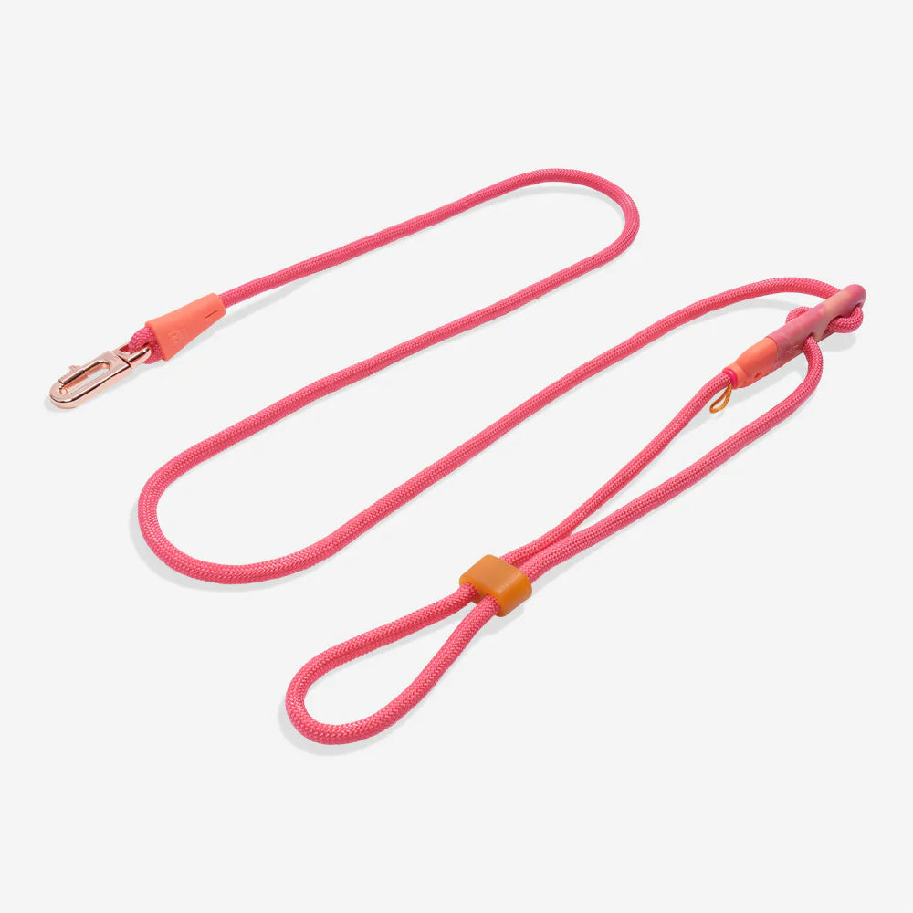 Correa para perros manoslibres Gazzele de ZEEDOG, naranja, rosa, café, ajustable, suave