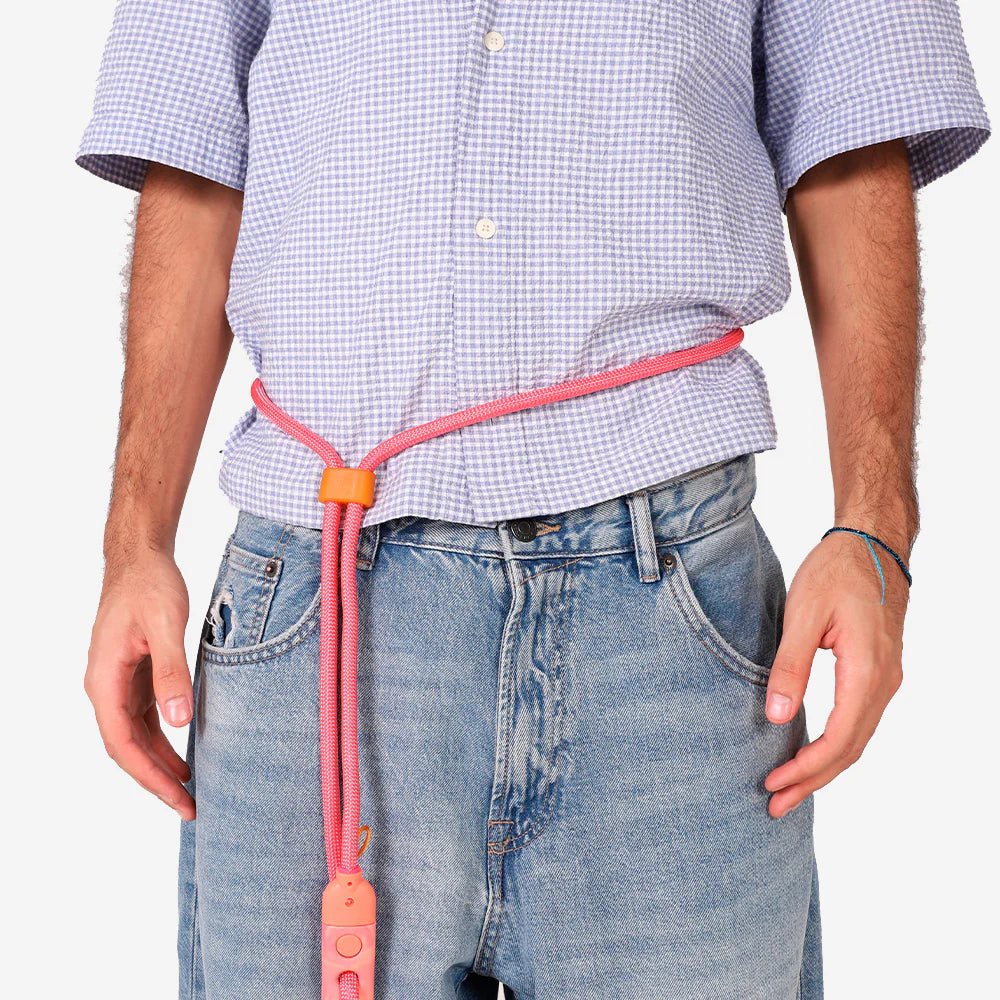 Correa para perros manoslibres Gazzele de ZEEDOG, naranja, rosa, café, ajustable, suave