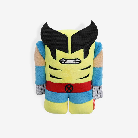 Juguete peluche Wolverine para perros 2 en 1 de ZEEDOG, azul, suave