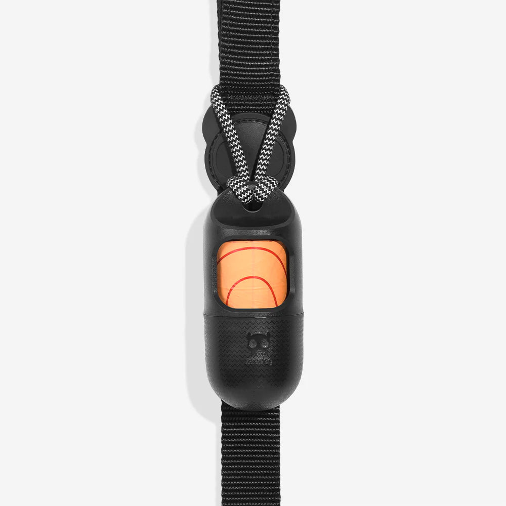 Dispensador de bolsas recolección de excremento perro Negra de RazasLovers, vista principal