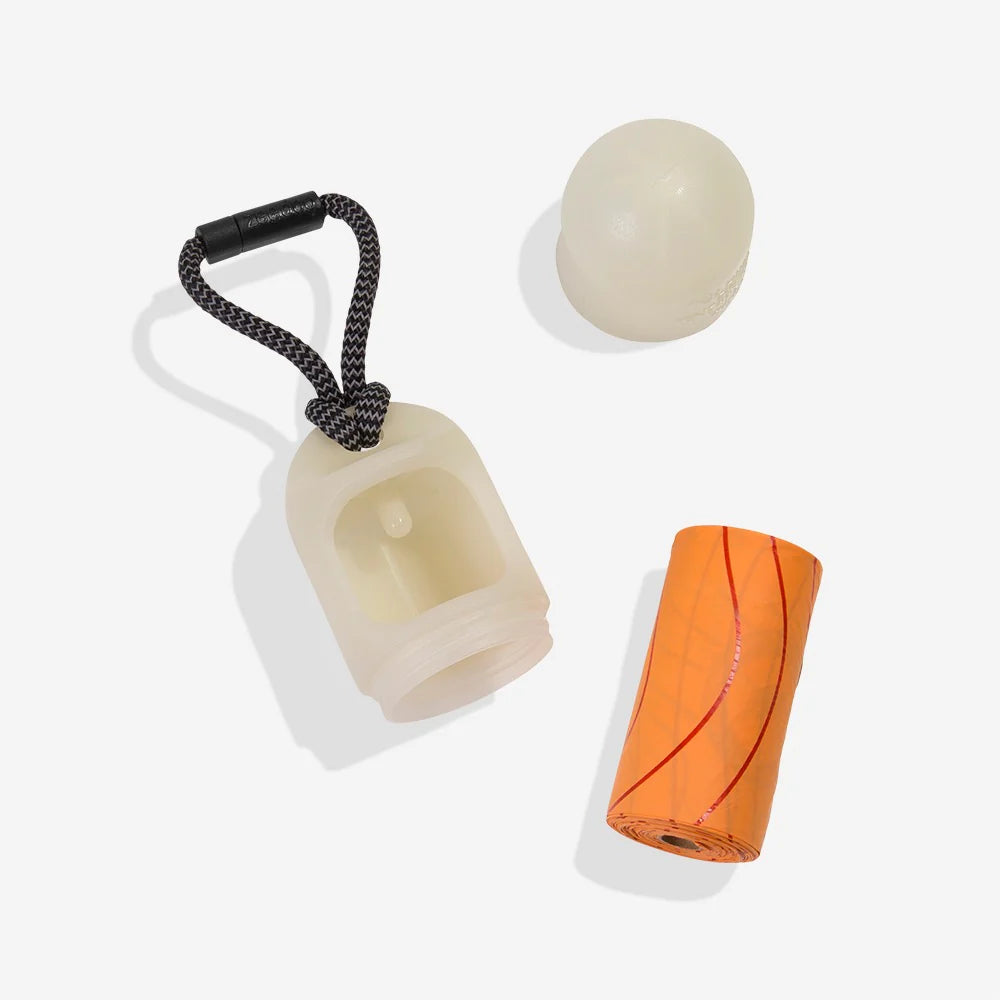 Dispensador de bolsas recolección de excremento perro Neon de RazasLovers, vista principal