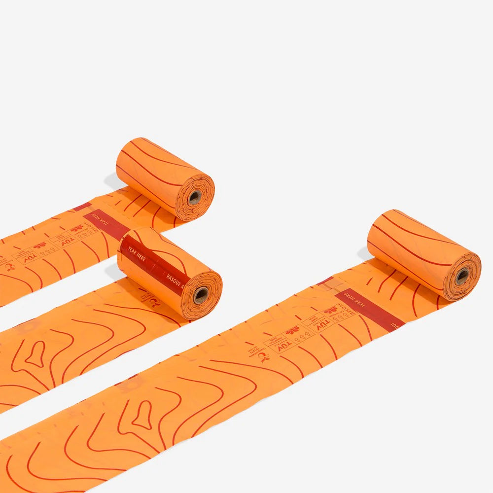 Bolsas para recolección de excremento para perros de RazasLovers, naranja, vista principal
