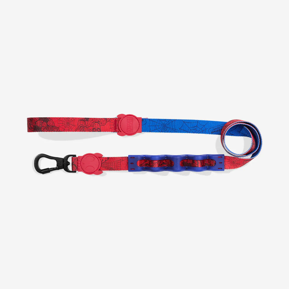 Correa Antitirones Ruffleash SPIDER-MAN para perros de ZEEDOG, antitirones, suave