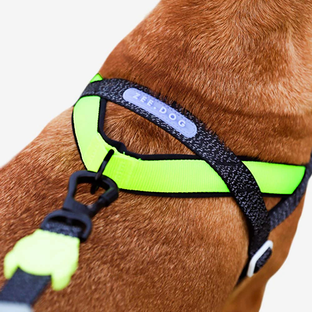 Arnés anti-tirones para perro NOX / Softer Walk Harness de ZEEDOG, verde, negro, antitirones, vista principal